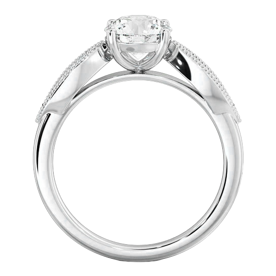 Genuine Natural Earth Mined Diamond Anniversary Ring Round Old Miner Prong Set 2.50 Carats