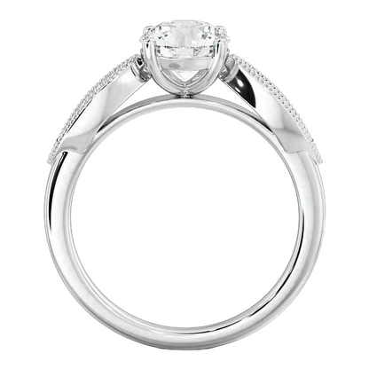 Genuine Natural Earth Mined Diamond Anniversary Ring Round Old Miner Prong Set 2.50 Carats