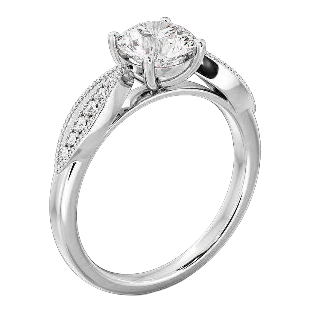 Genuine Natural Earth Mined Diamond Anniversary Ring Round Old Miner Prong Set 2.50 Carats