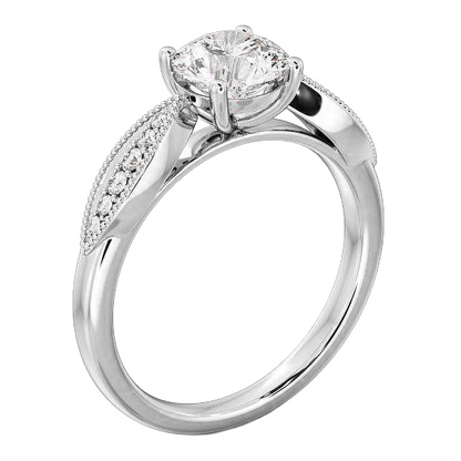 Genuine Natural Earth Mined Diamond Anniversary Ring Round Old Miner Prong Set 2.50 Carats