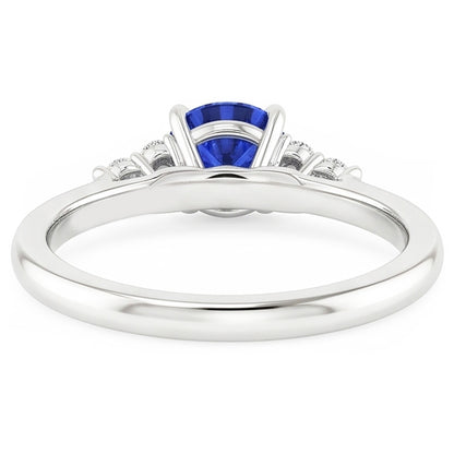Gold 5ct Natural Earth Mined Diamond Sapphire Ring