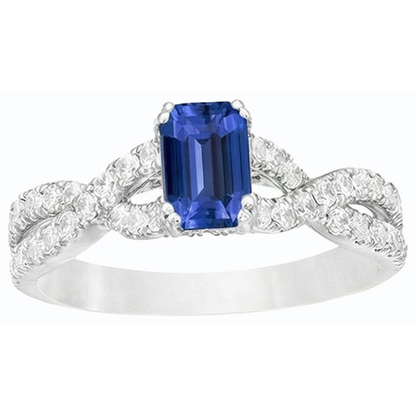natural emerald sapphire 3ct ring side angle