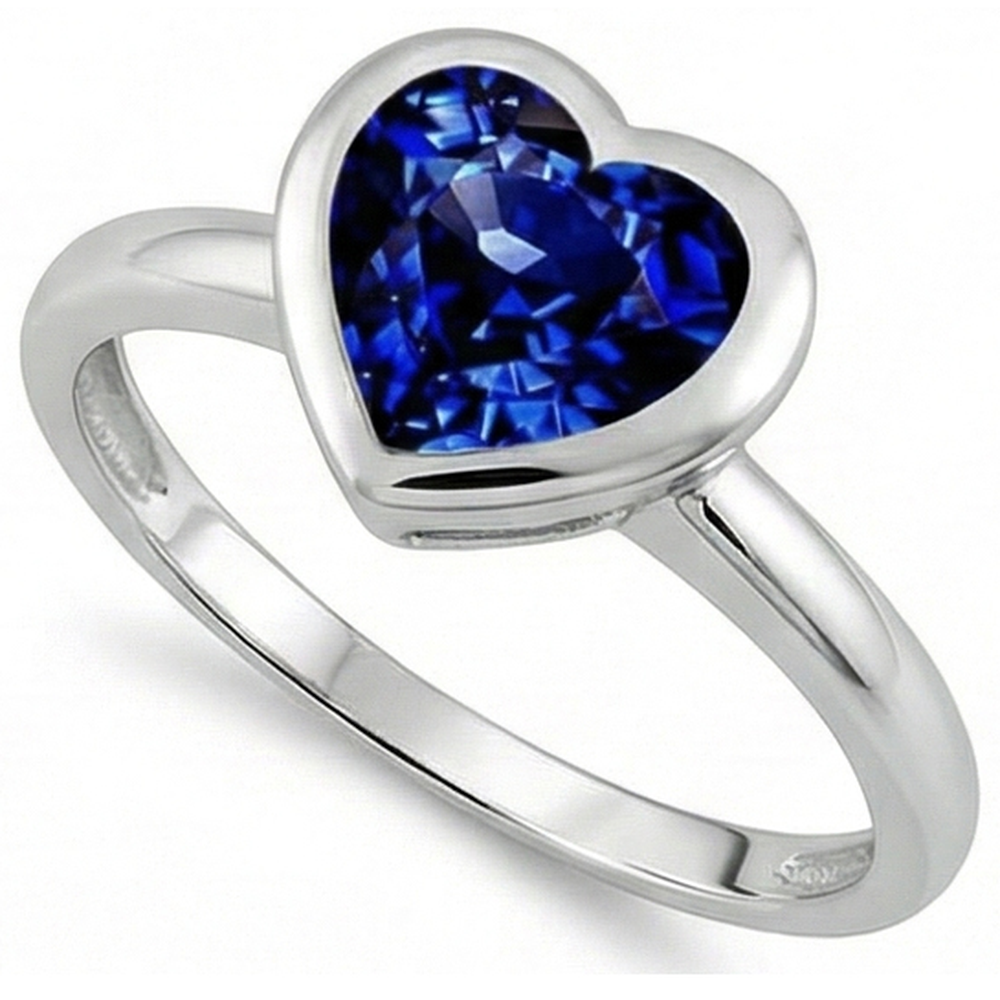 natural heart sapphire 3ct watch close up detail