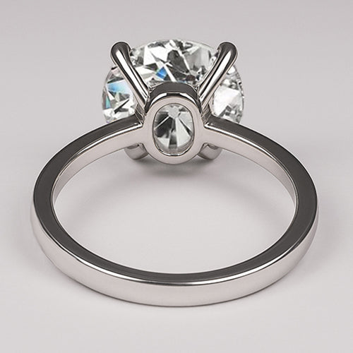 Gold Wedding Ring Old Mine Cut Round Genuine Natural Earth Mined Diamonds 2.50 Carats