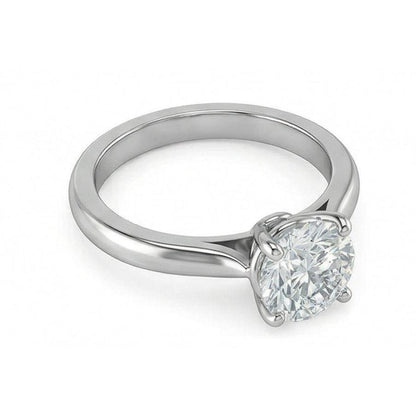 Gorgeous Round Cut 2.75 Ct Solitaire Natural Earth Mined Diamond Ring 4 Prongs