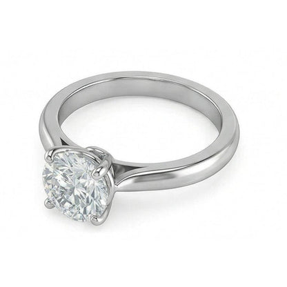 Gorgeous Round Cut 2.75 Ct Solitaire Natural Earth Mined Diamond Ring 4 Prongs