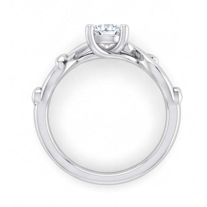 Gorgeous Solitaire Round Cut 1.75 Carat Natural Earth Mined Diamond Ring White Gold 14K