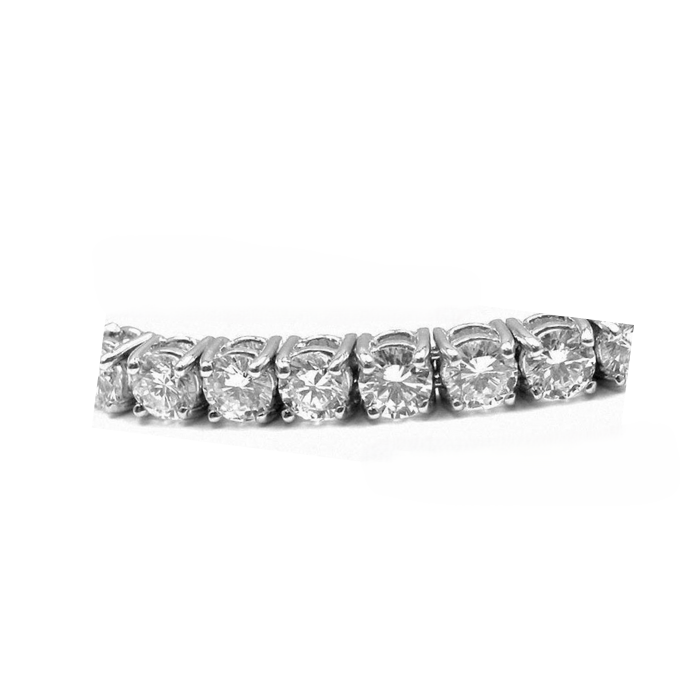 Gorgeous Round Lab Grown Diamond Tennis Bracelet Jewelry White Gold 9 Carats