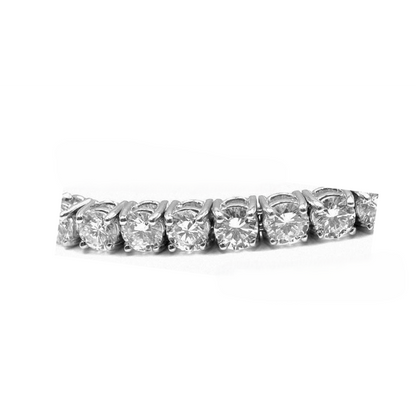 Gorgeous Round Lab Grown Diamond Tennis Bracelet Jewelry White Gold 9 Carats
