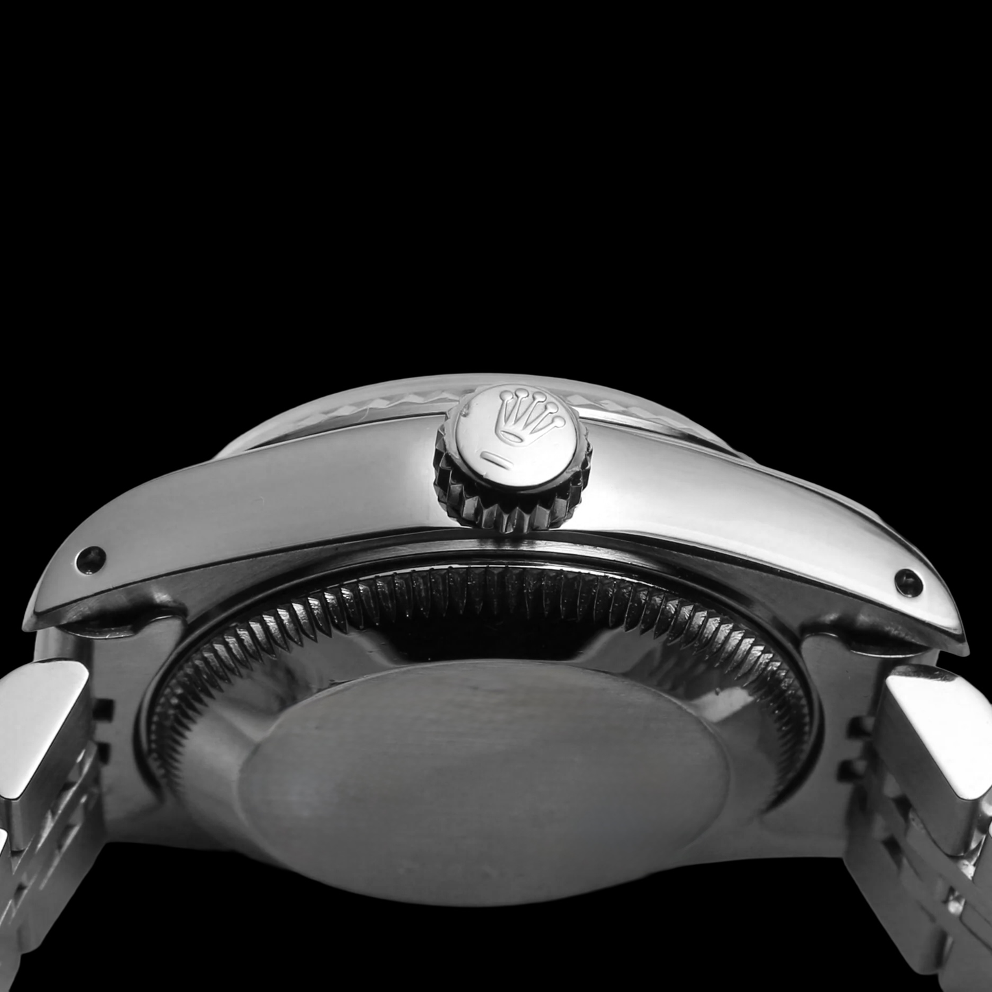 Gray Roman Dial Rolex Datejust Women Bezel Jubilee Ss