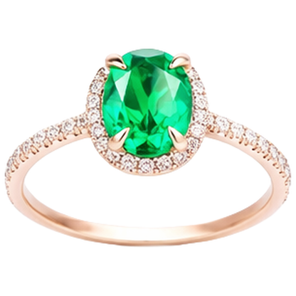 Green Emerald GIA And Natural Earth Mined Diamond Wedding Ring 5.45 Carats