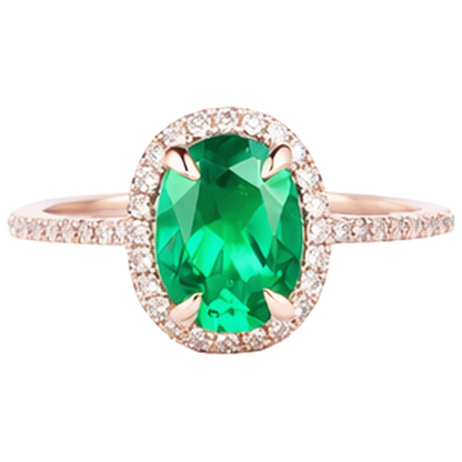 Green Emerald GIA And Natural Earth Mined Diamond Wedding Ring 5.45 Carats