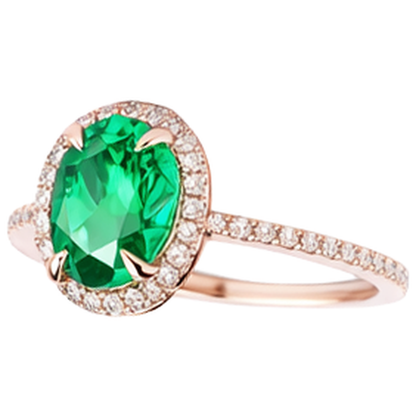 Green Emerald GIA And Natural Earth Mined Diamond Wedding Ring 5.45 Carats