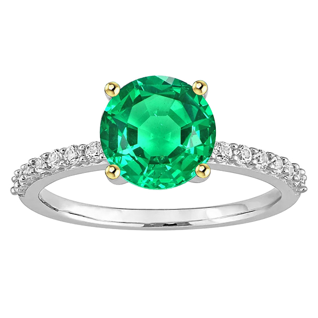 Green Emerald Ring 