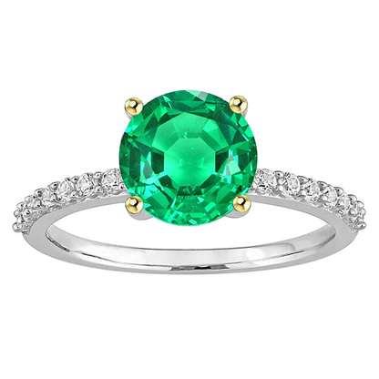 Green Emerald Ring 