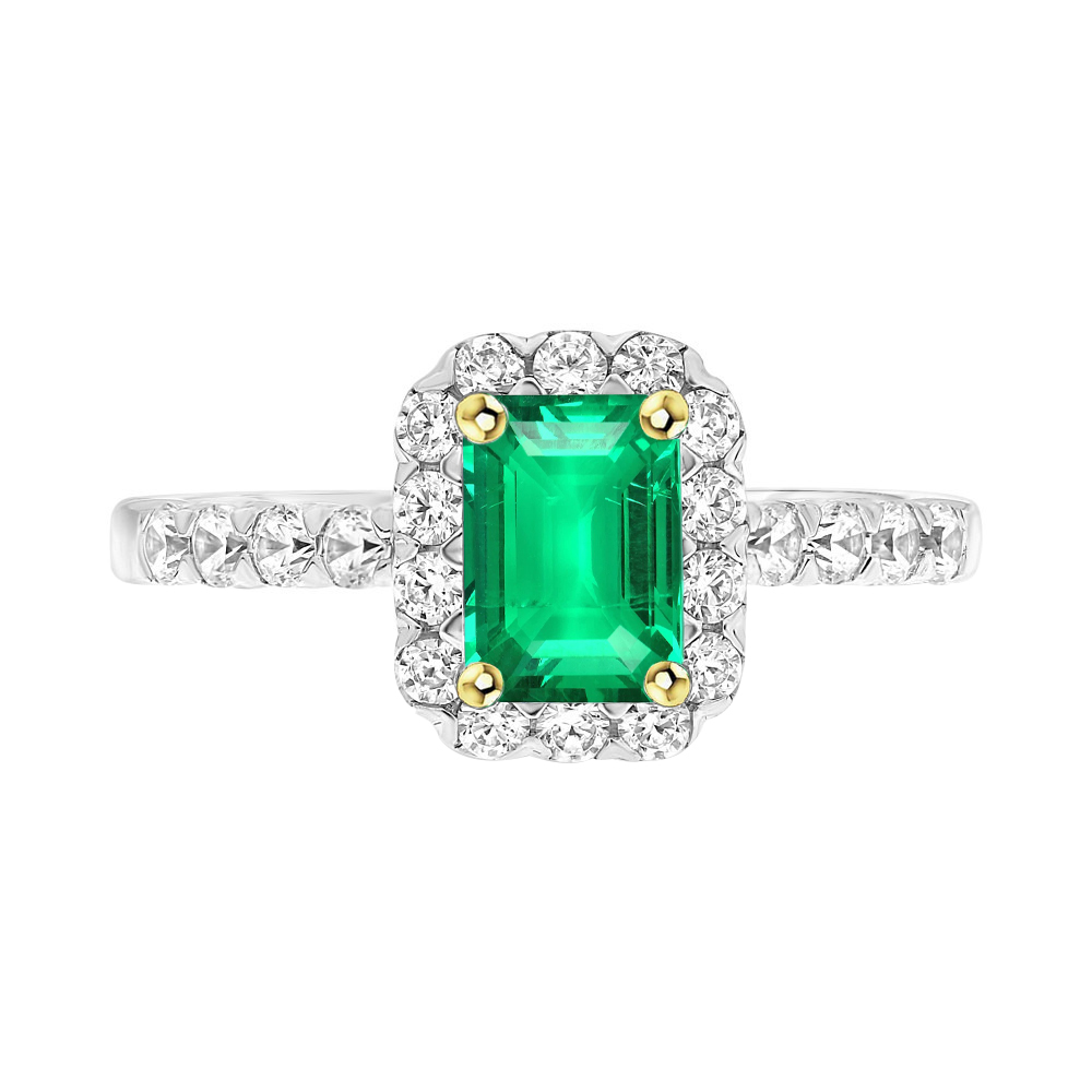 natural emerald emerald 2ct ring front view