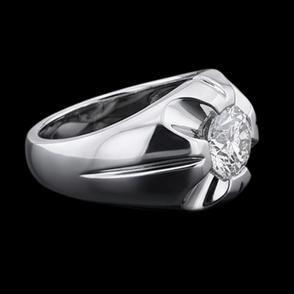 Gypsy 2.50 Carat Round Diamond Solitaire Ring White Gold 10K
