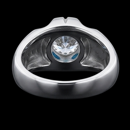 Gypsy 2.50 Carat Round Diamond Solitaire Ring White Gold 10K