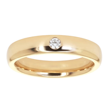 Gypsy Diamond Band 0.25 Carats Yellow Gold 10K Men's Ring