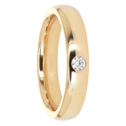 Gypsy Diamond Band 0.25 Carats Yellow Gold 10K Men's Ring