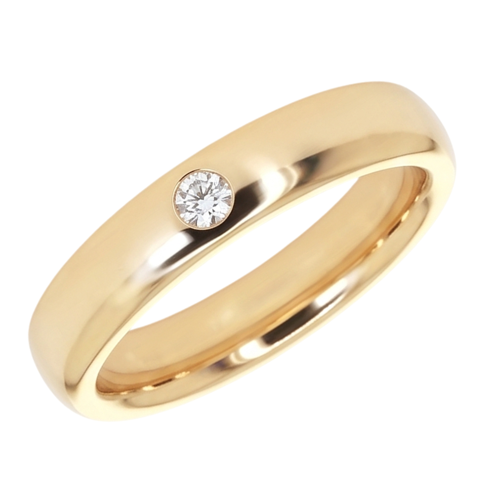 Gypsy Diamond Band 0.25 Carats Yellow Gold 10K Men's Ring