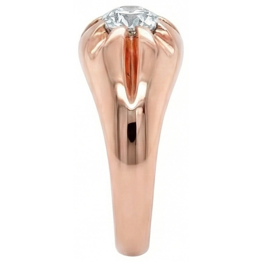 Gypsy Rose Gold Solitaire Round Old Mine Cut Natural Earth Mined Diamond Ring 1 Carat