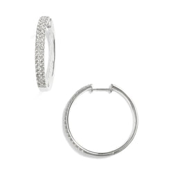 Half Hoop Women's Diamond Earrings