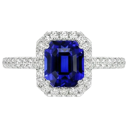 natural round sapphire 10.25ct ring side angle