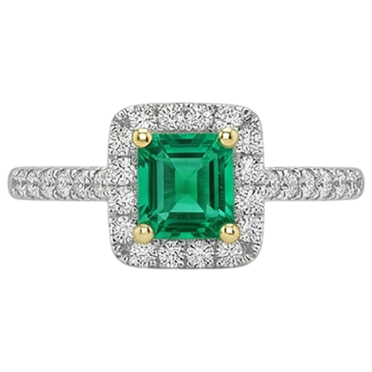 natural emerald emerald 2ct ring side angle