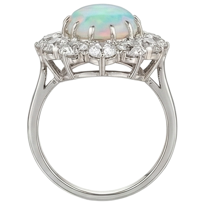 Halo Women's Opal Cocktail Ring