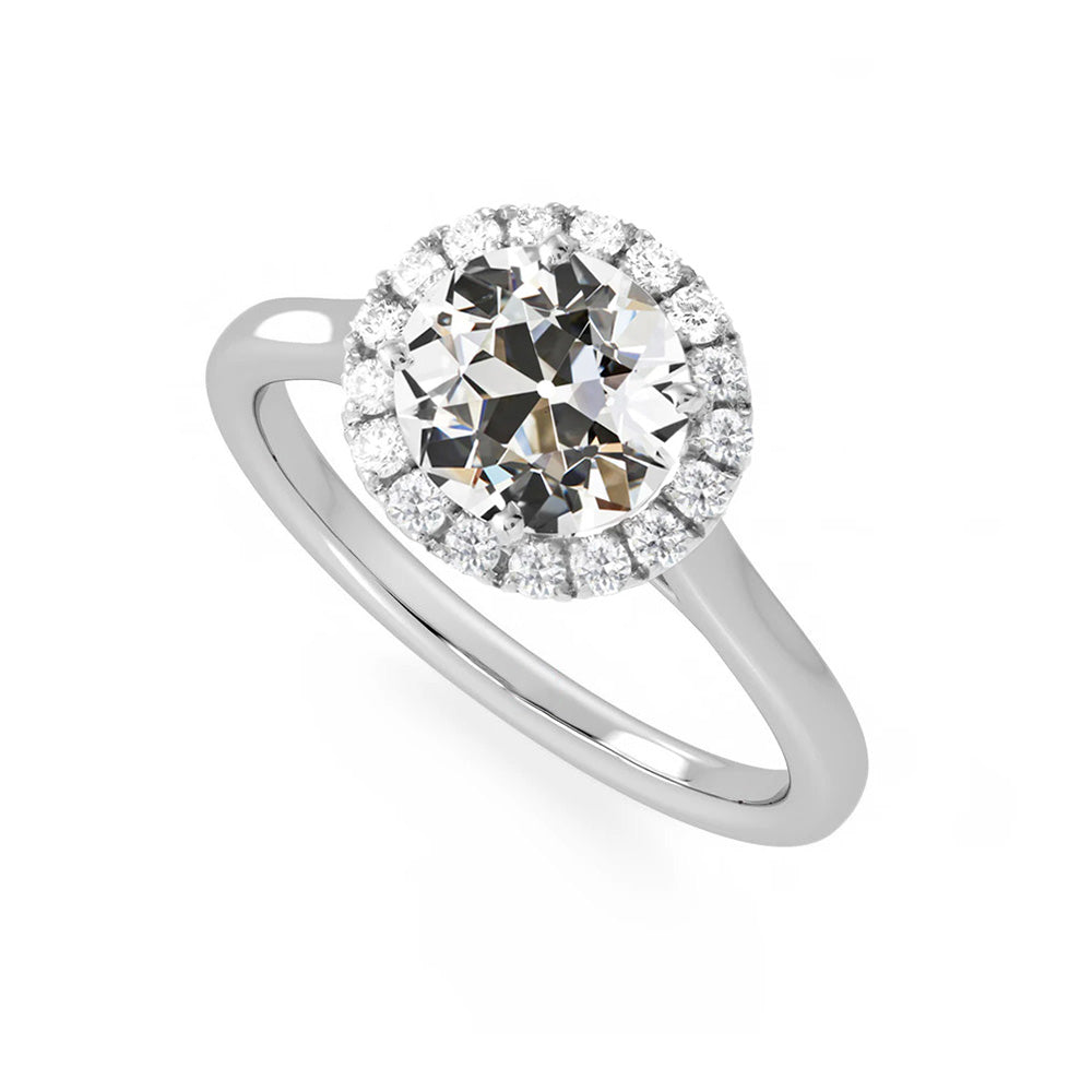 Halo 11 Carat Round Large Lab Grown Diamond Ring