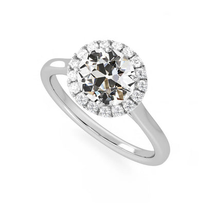 Halo 11 Carat Round Large Lab Grown Diamond Ring