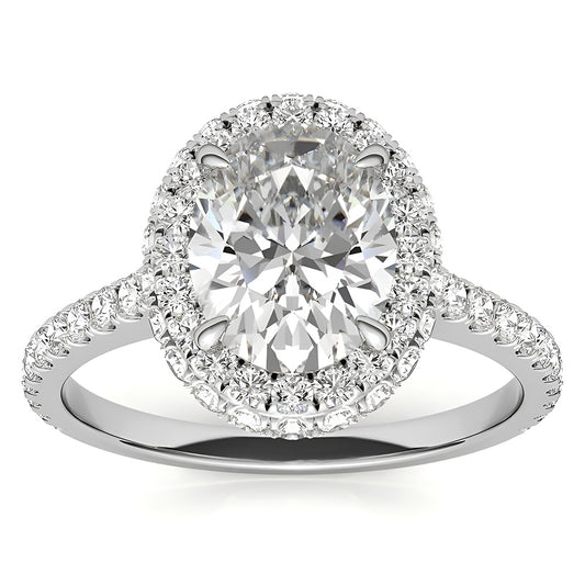 Halo Oval & Round Old Cut Natural Real Diamond ( Not Lab Grown ) Anniversary Ring 6 Carats
