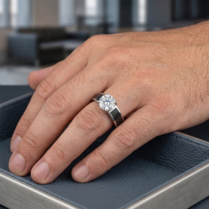 Handcrafted Diamond Mens Ring 1.50 ct from HarryChadEnt