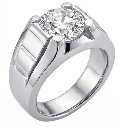 Handcrafted Fine Diamond Men's Ring 2 ct – HarryChadEnt