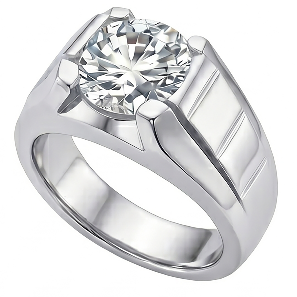 Handcrafted Fine Diamond Men's Ring 2 ct – HarryChadEnt