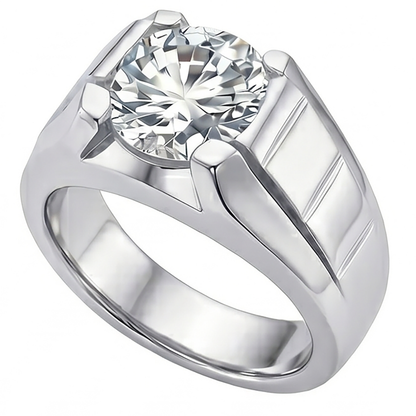 Handcrafted Fine Diamond Men's Ring 2 ct – HarryChadEnt
