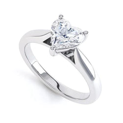 1.25 Carats Heart Diamond Solitaire Anniversary Ring