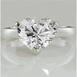 Heart Diamond Solitaire Promise Ring