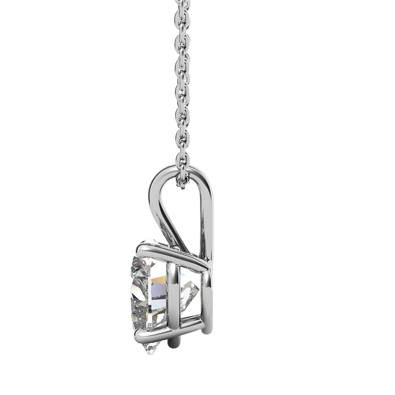 GIA CERTIFICATE Heart Cut Lab Grown Diamond Necklace Pendant 1.50 Carat Women Gold Jewelry