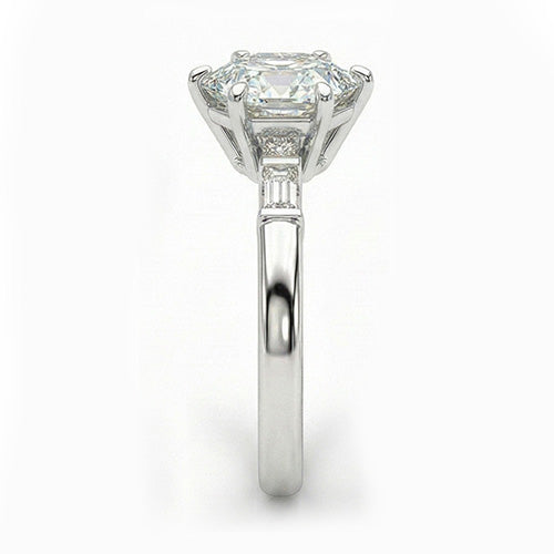 Hexagon Cut Natural Real Diamond ( Not Lab Grown ) Ring for Women