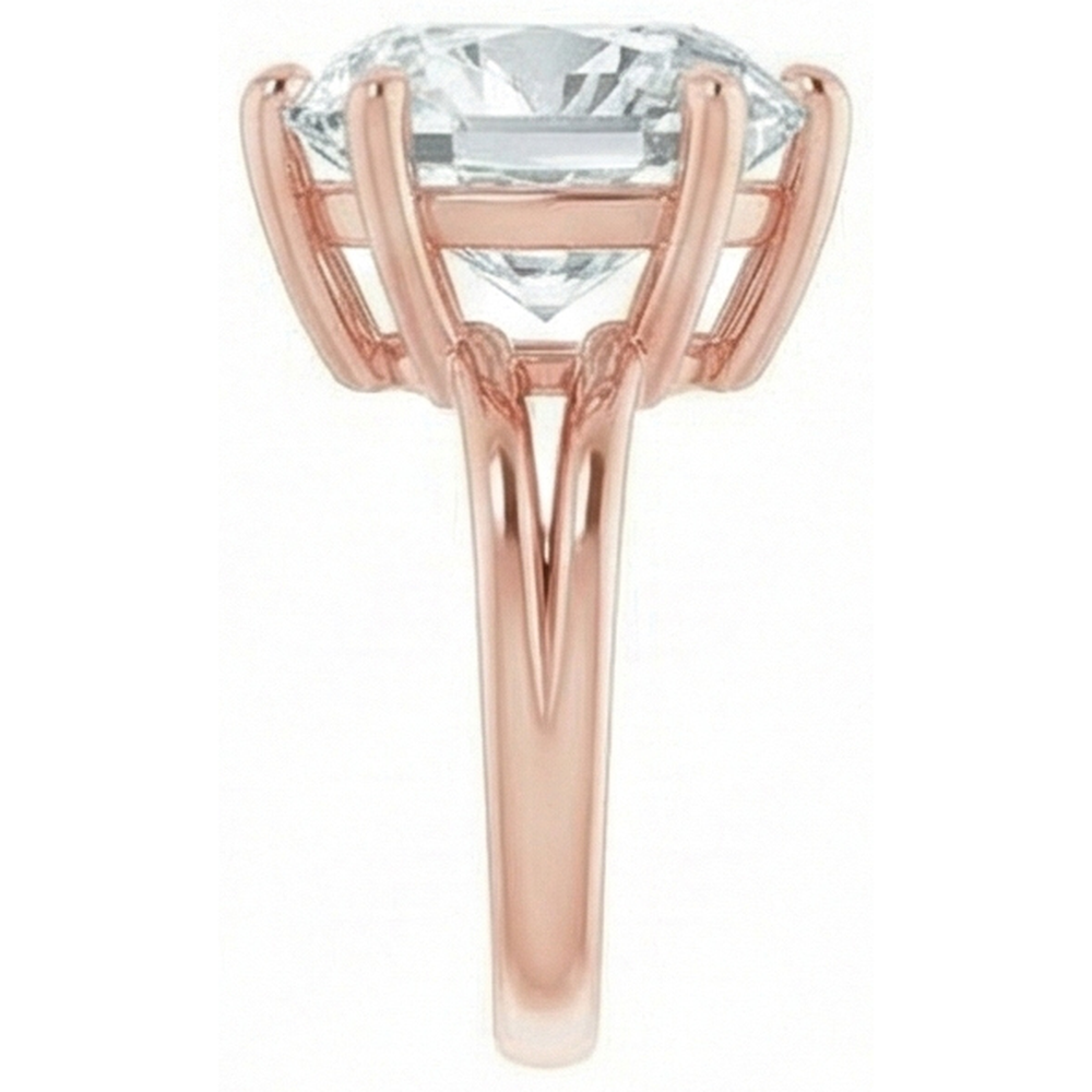 Huge 8 Carat Cushion Natural Real Diamond ( Not Lab Grown ) Ring