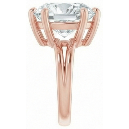 Huge 8 Carat Cushion Natural Real Diamond ( Not Lab Grown ) Ring