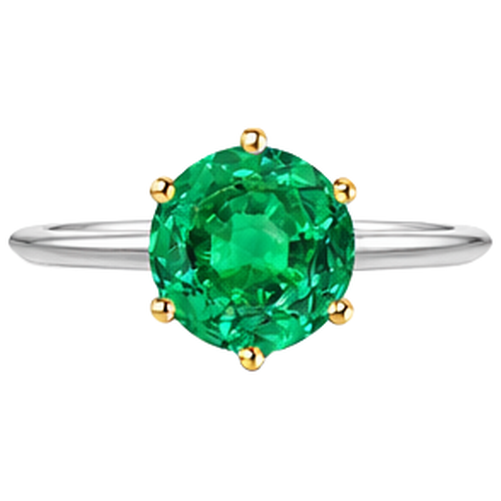 Natural Real ( Not Lab Grown ) Huge Green Emerald GIA Ring Solitaire Jewelry