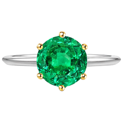 Natural Real ( Not Lab Grown ) Huge Green Emerald GIA Ring Solitaire Jewelry