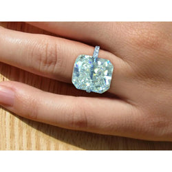 Huge 8 Carat Radiant Diamond Ring