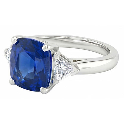 IGI CERTIFIED 14K Gold 9 Carat Sapphire Engagement Ring