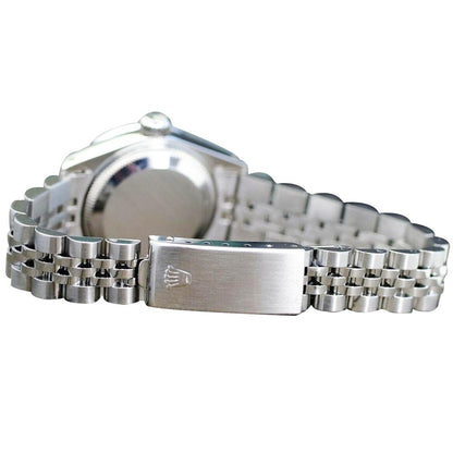 Rolex Ladies Datejust Watch Stainless Steel Diamond Dial Bezel