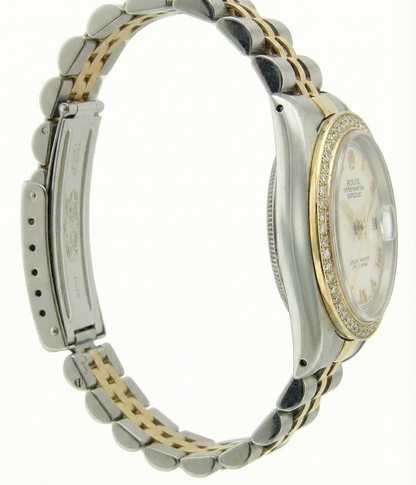 Jubilee Bracelet Ss & Gold Roman Dial Rolex Date Just Women Watch