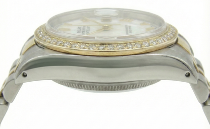 Jubilee Bracelet Ss & Gold Roman Dial Rolex Date Just Women Watch